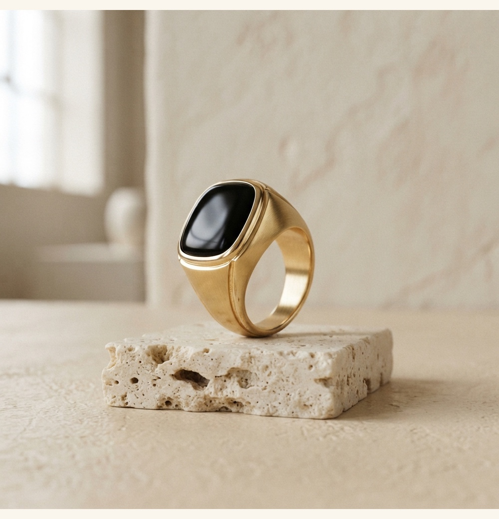 Onyx Signet Ring