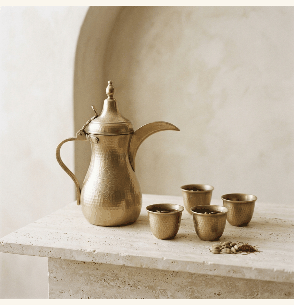 Hand-Hammered Coffee Set