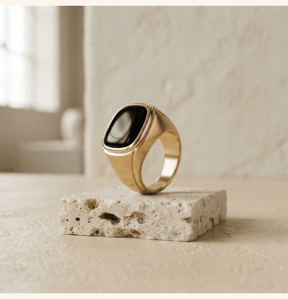 Onyx Signet Ring